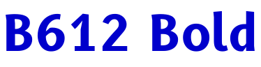 B612 Bold लिपि